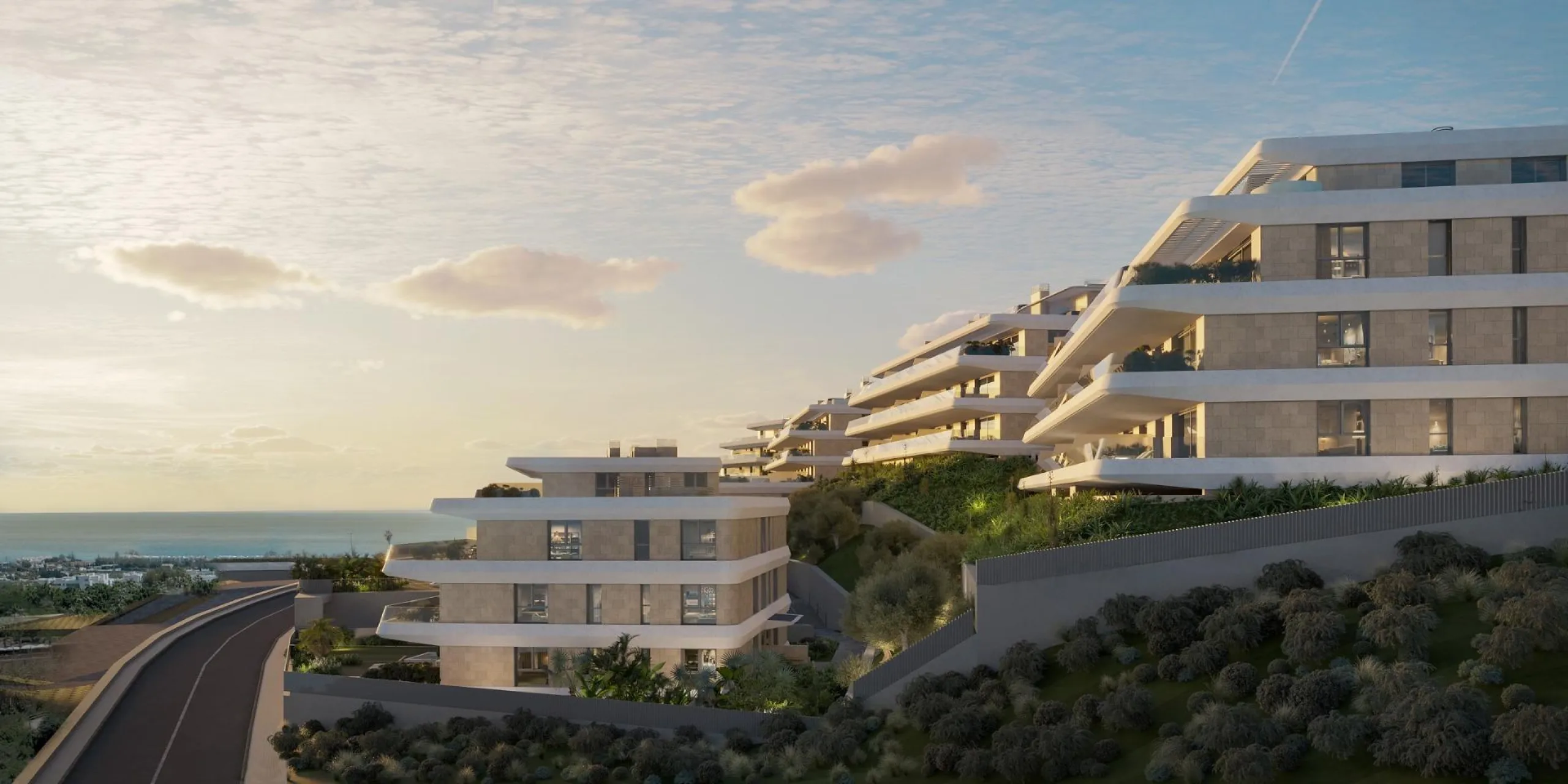 New Build Apartments with Sea Views in Selwo, Estepona& & A unique residential project located next to Selwo Park, in a privileged location surrounded by nature and green areas. From your new home, you will enjoy spectacular sea views and communal a