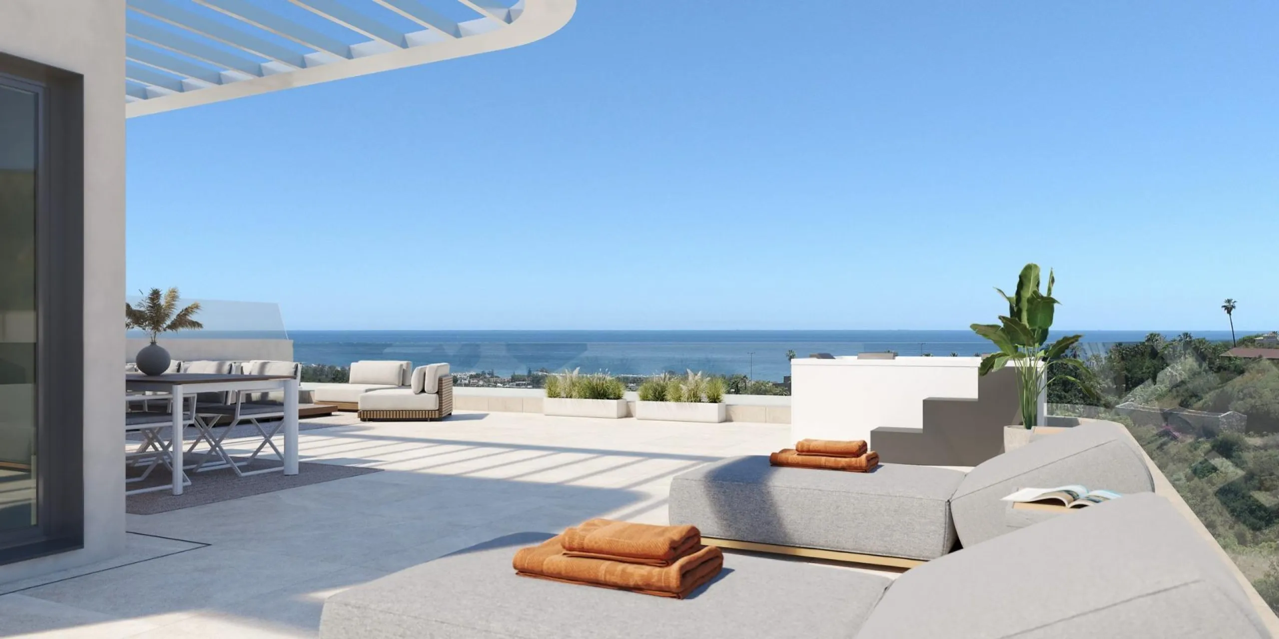 New Build Apartments with Sea Views in Selwo, Estepona& & A unique residential project located next to Selwo Park, in a privileged location surrounded by nature and green areas. From your new home, you will enjoy spectacular sea views and communal a