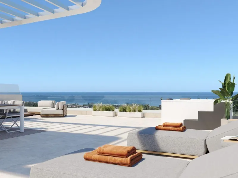 New Build Apartments with Sea Views in Selwo, Estepona& & A unique residential project located next to Selwo Park, in a privileged location surrounded by nature and green areas. From your new home, you will enjoy spectacular sea views and communal a