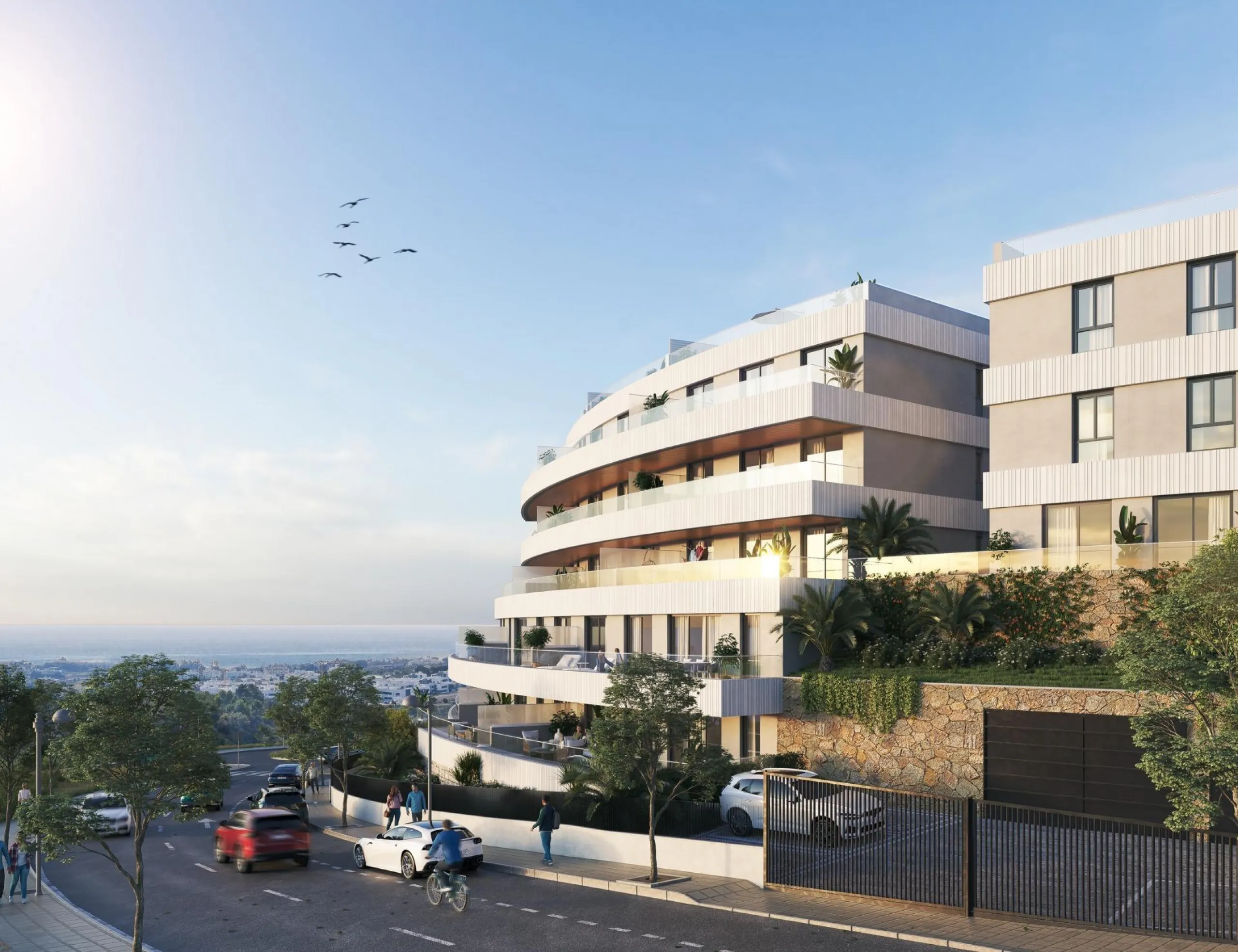 New Build Apartments with Sea Views in Selwo, Estepona& & Modern homes in a privileged natural setting& Located in the exclusive area of Selwo, between Estepona and San Pedro de Alcántara, this new residential development on the Costa del Sol sit