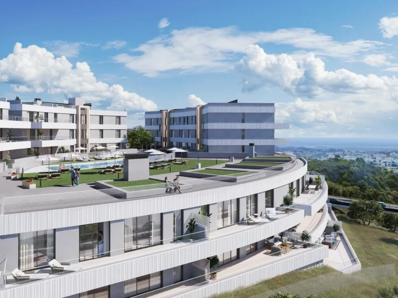 New Build Apartments with Sea Views in Selwo, Estepona& & Modern homes in a privileged natural setting& Located in the exclusive area of Selwo, between Estepona and San Pedro de Alcántara, this new residential development on the Costa del Sol sit