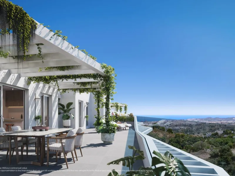 NEW BUILD RESIDENTIAL COMPLEX IN MIJAS& & New Build unique residential complex where you can relax and enjoy life to the fullest. Quality, nature, comfort and innovation are the principles that guide and inspire the design of 50 flats divided into 3