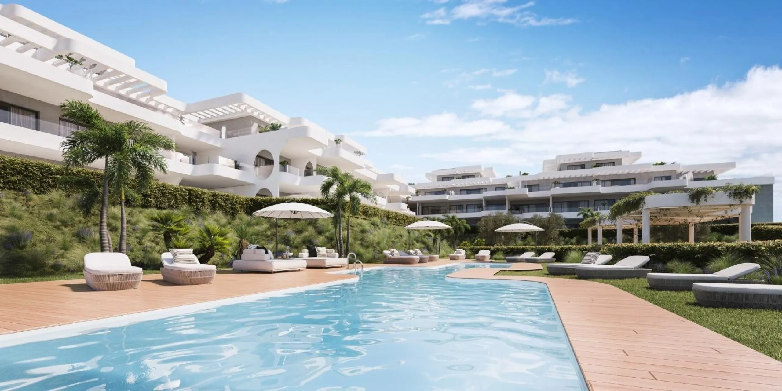 NEW BUILD RESIDENTIAL COMPLEX IN ESTEPONA& & New Build residential located in Estepona, one of the most popular and prominent towns on the Costa del Sol. In the surrounding areas of this place are some of the most prestigious golf courses in Europe,