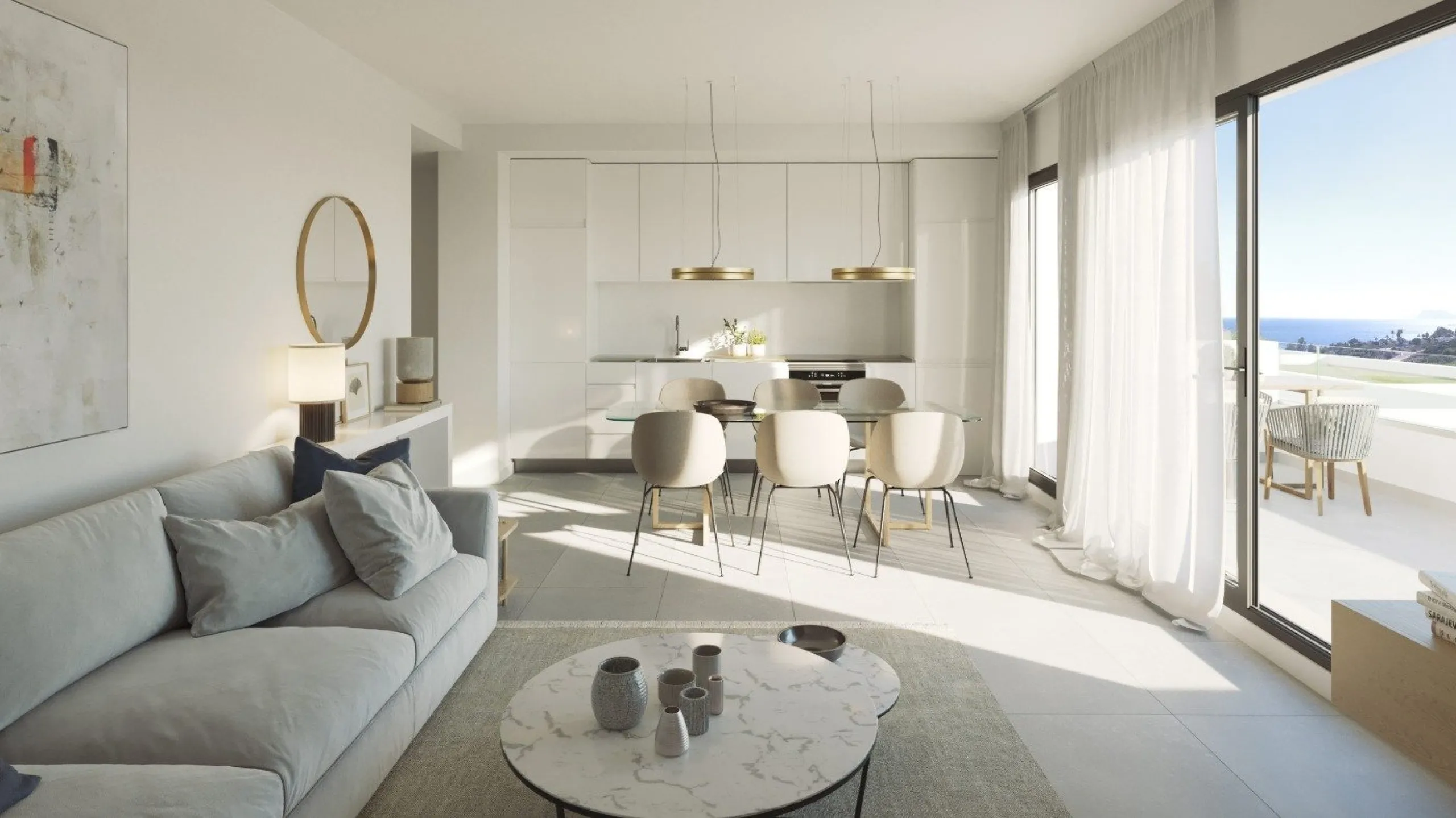 NEW BUILD TOWNHOUSES WITH THE SEA VIEWS IN MANILVA
