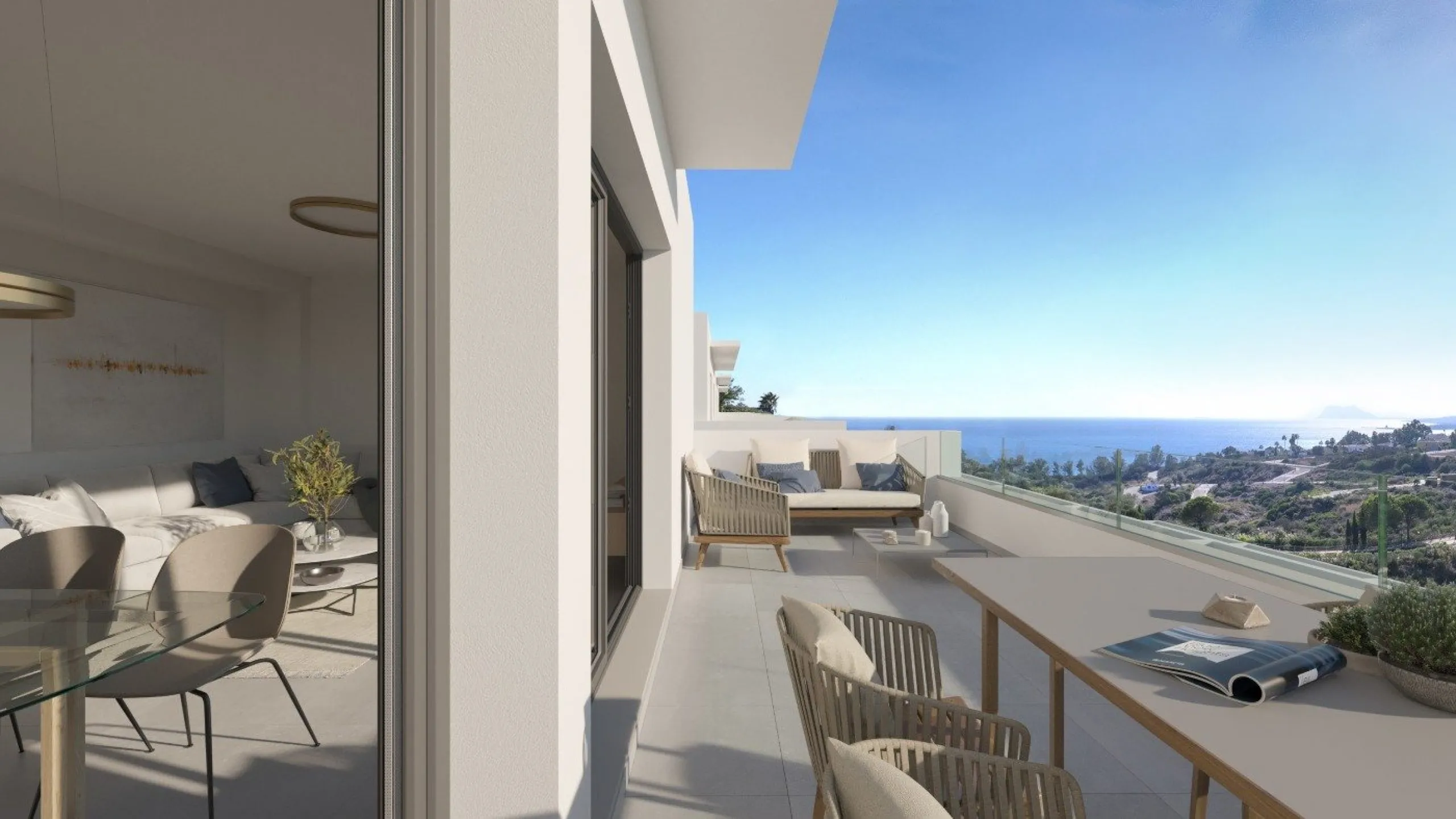 NEW BUILD TOWNHOUSES WITH THE SEA VIEWS IN MANILVA