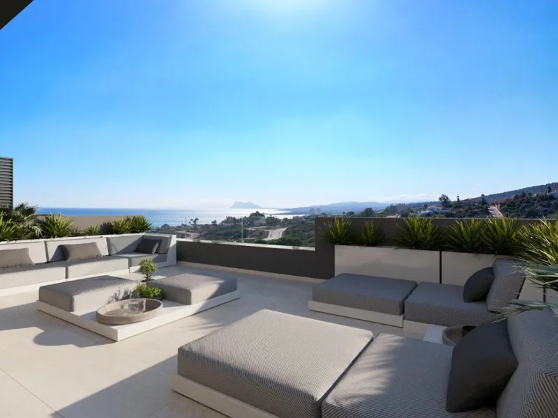 NEW BUILD TOWNHOUSES WITH THE SEA VIEWS IN MANILVA