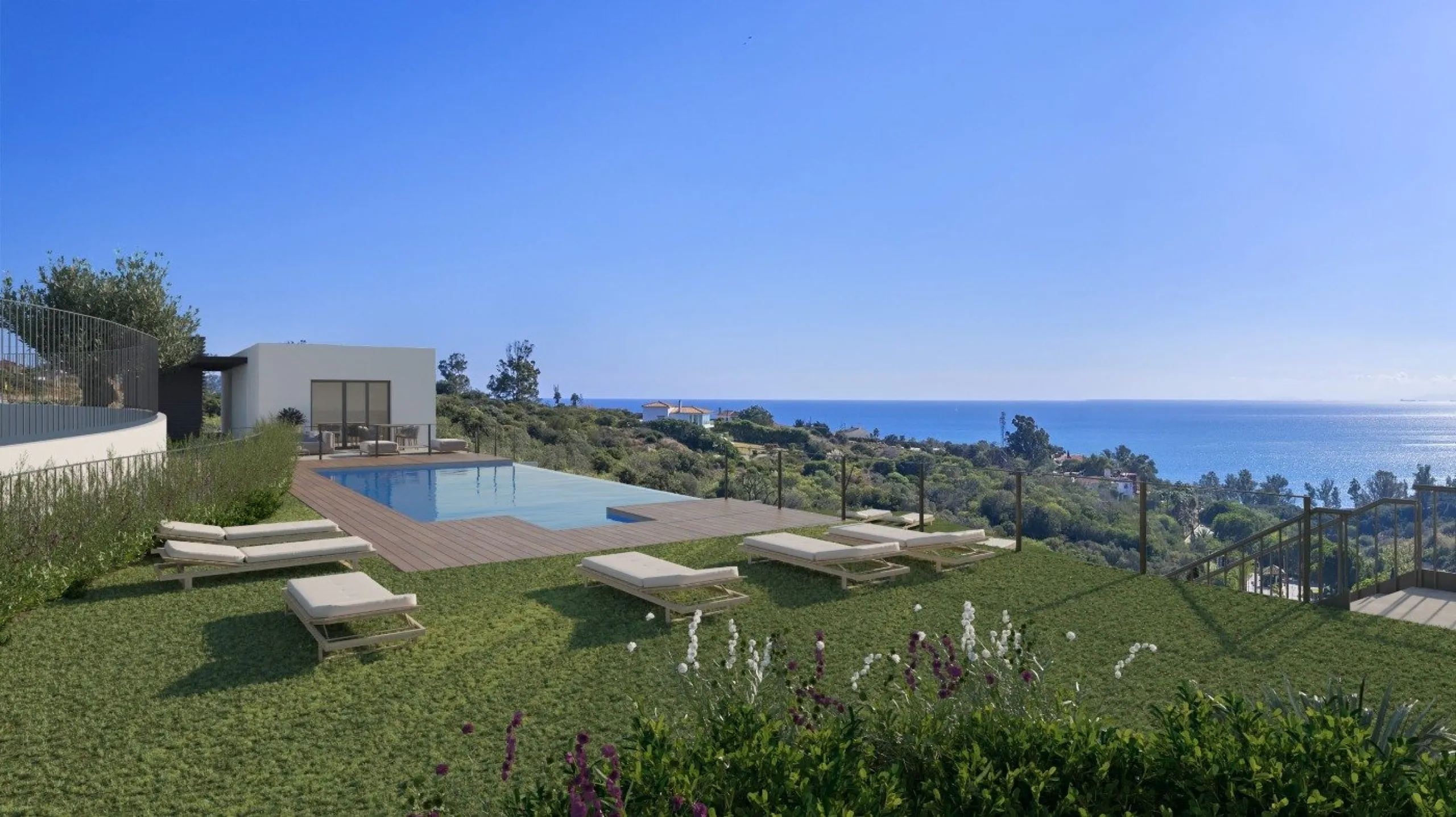 NEW BUILD TOWNHOUSES WITH THE SEA VIEWS IN MANILVA