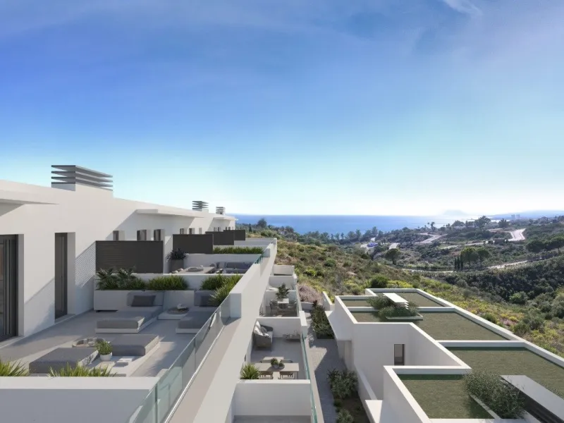 NEW BUILD TOWNHOUSES WITH THE SEA VIEWS IN MANILVA