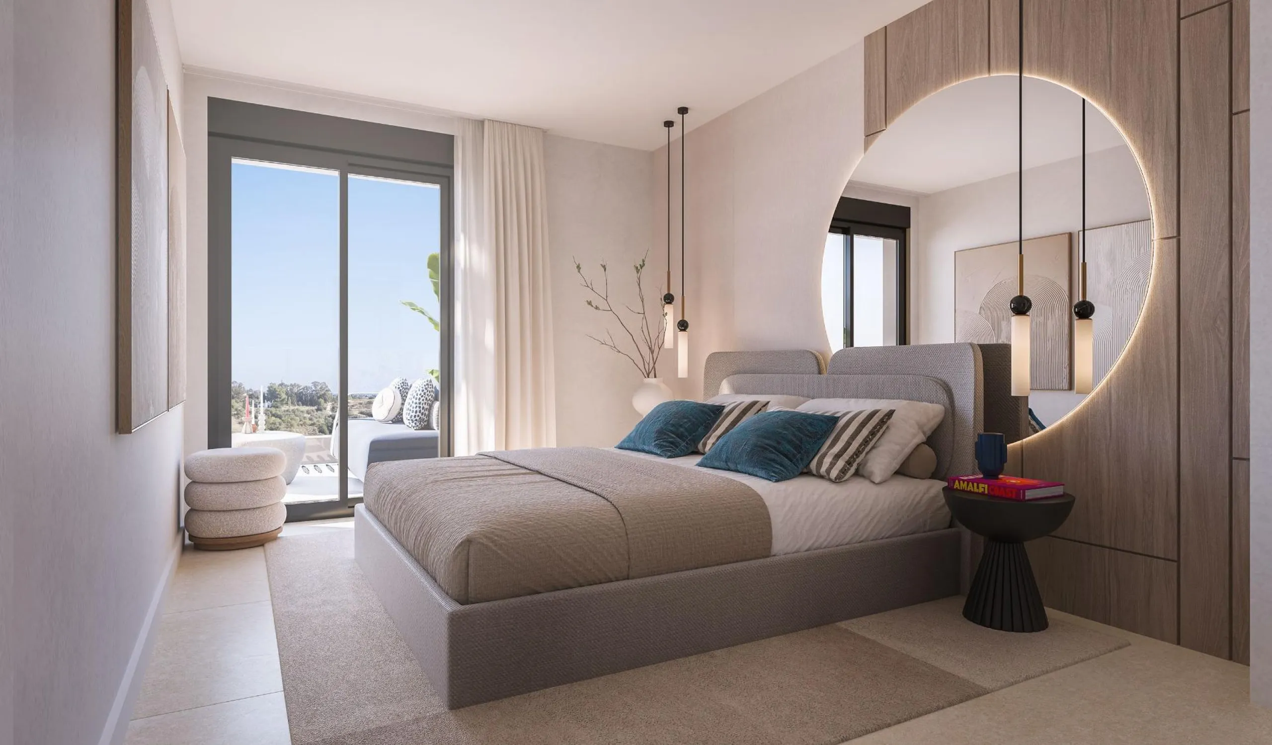 NEW BUILD RESIDENTIAL COMPLEX IN ESTEPONA& & A project that overlooks the sea and the mountains and whose architecture blends in with the surroundings to create a habitat of its own, where the sun and the Mediterranean mark the passage of time& &