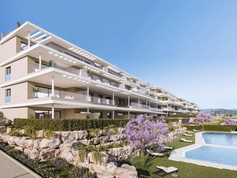 NEW BUILD RESIDENTIAL COMPLEX IN ESTEPONA& & A project that overlooks the sea and the mountains and whose architecture blends in with the surroundings to create a habitat of its own, where the sun and the Mediterranean mark the passage of time& &