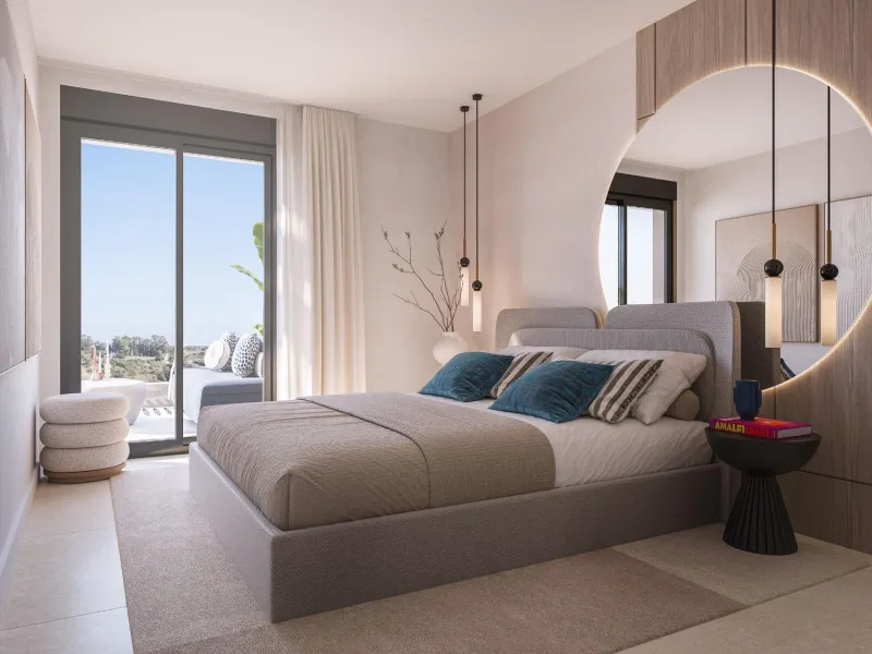 NEW BUILD RESIDENTIAL COMPLEX IN ESTEPONA& & A project that overlooks the sea and the mountains and whose architecture blends in with the surroundings to create a habitat of its own, where the sun and the Mediterranean mark the passage of time& &