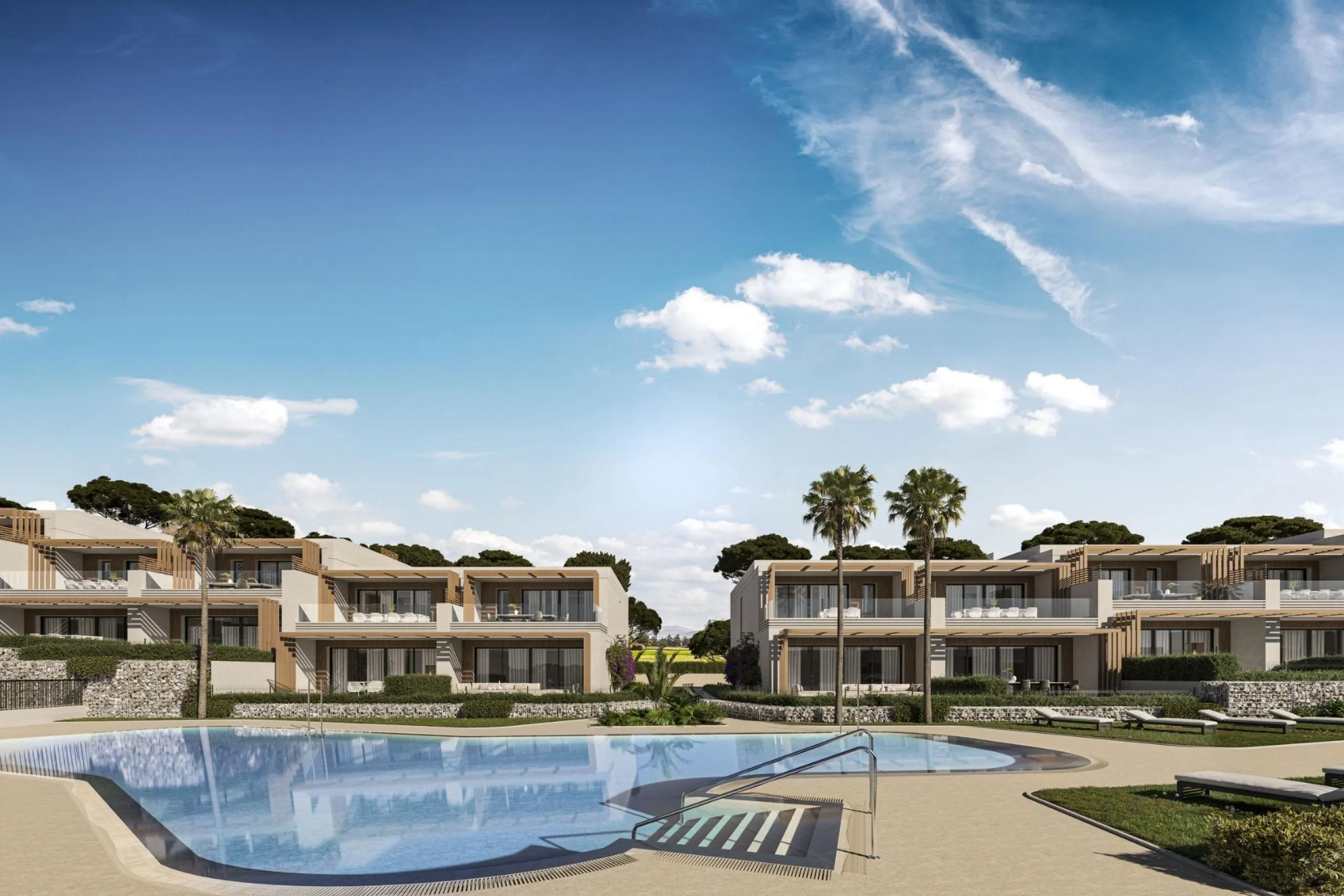 NEW BUILD TOWNHOUSES WITH SEA AND GOLF COURSE VIEWS& & Located halfway between La Cala de Mijas and Fuengirola, on the front line of the El Chaparral golf course and only 700 metres from the beach of the same name. & & Gated residential comple