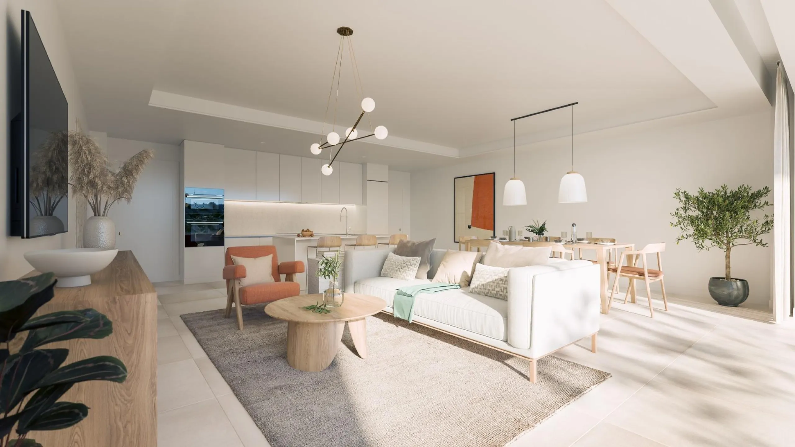 NEW BUILD TOWNHOUSES WITH SEA AND GOLF COURSE VIEWS& & Located halfway between La Cala de Mijas and Fuengirola, on the front line of the El Chaparral golf course and only 700 metres from the beach of the same name. & & Gated residential comple
