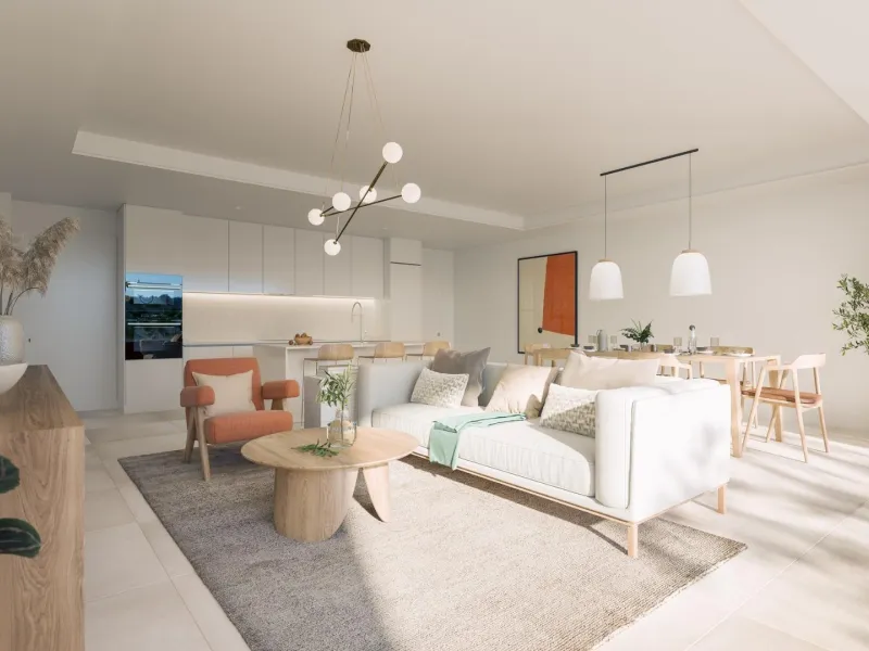 NEW BUILD TOWNHOUSES WITH SEA AND GOLF COURSE VIEWS& & Located halfway between La Cala de Mijas and Fuengirola, on the front line of the El Chaparral golf course and only 700 metres from the beach of the same name. & & Gated residential comple