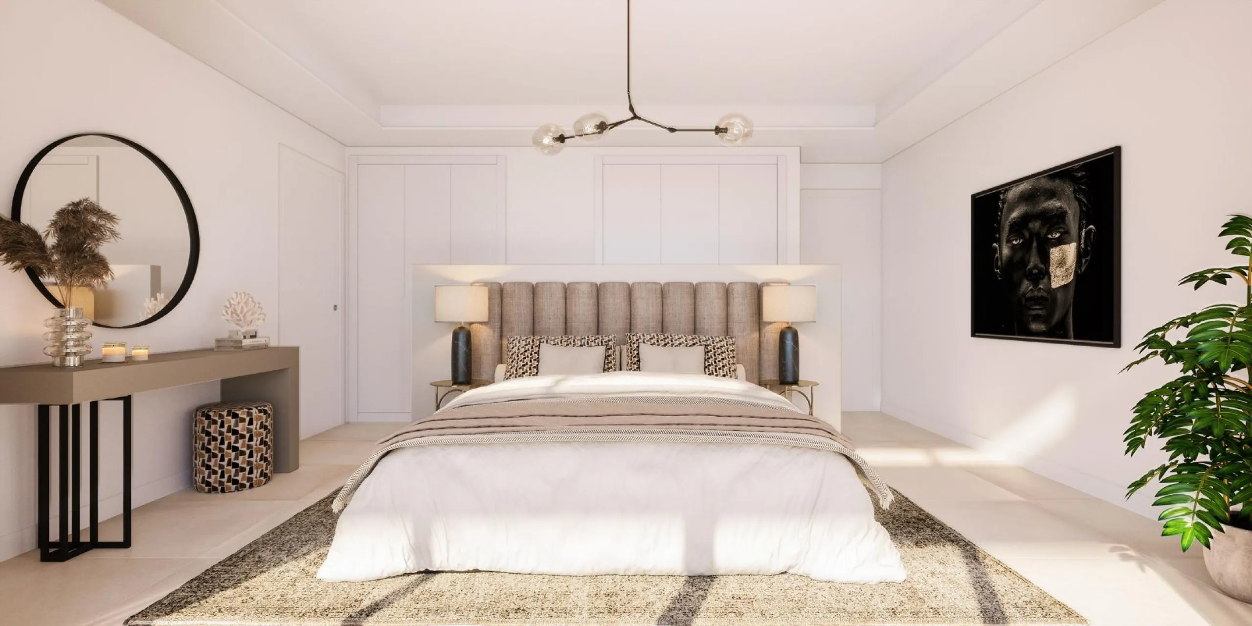 NEW BUILD TOWNHOUSES WITH SEA AND GOLF COURSE VIEWS& & Located halfway between La Cala de Mijas and Fuengirola, on the front line of the El Chaparral golf course and only 700 metres from the beach of the same name. & & Gated residential comple
