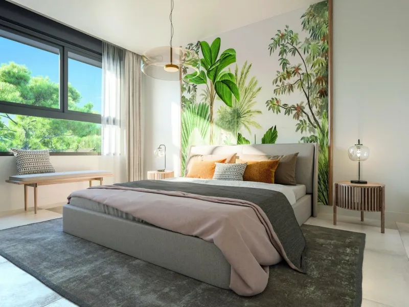 NEW BUILD TOWNHOUSES WITH SEA AND GOLF COURSE VIEWS& & Located halfway between La Cala de Mijas and Fuengirola, on the front line of the El Chaparral golf course and only 700 metres from the beach of the same name. & & Gated residential comple