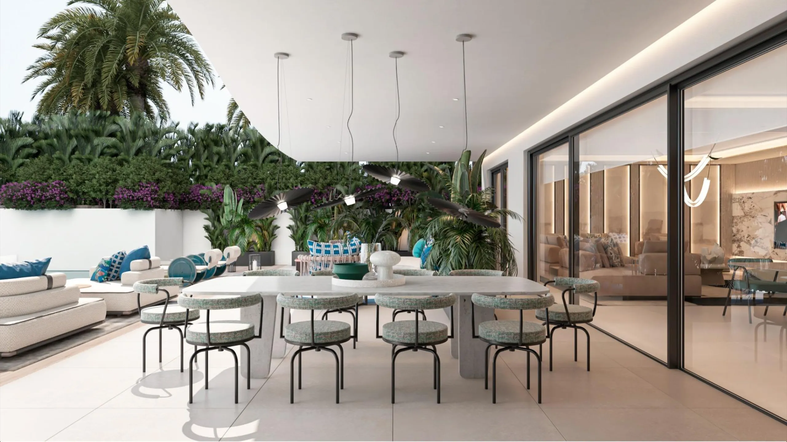 NEW BUILD LUXURY FRONTLINE RESIDENTIAL COMPLEX NEAR MARBELLA& & New Build unique and unrivalled project located on the beachfront in Las Chapas (Marbella), on one of the last available plots facing the sea,.& Residential offers 96 spacious apartm