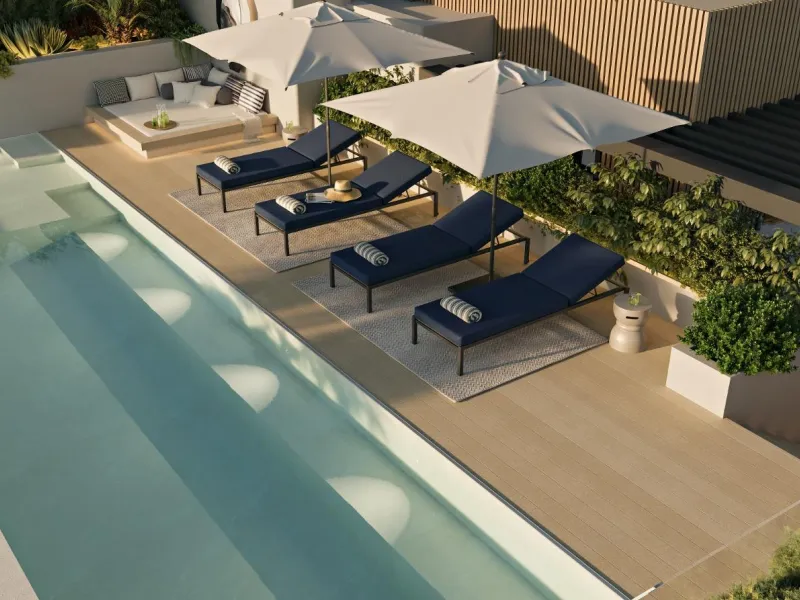 NEW BUILD LUXURY FRONTLINE RESIDENTIAL COMPLEX NEAR MARBELLA& & New Build unique and unrivalled project located on the beachfront in Las Chapas (Marbella), on one of the last available plots facing the sea,.& Residential offers 96 spacious apartm