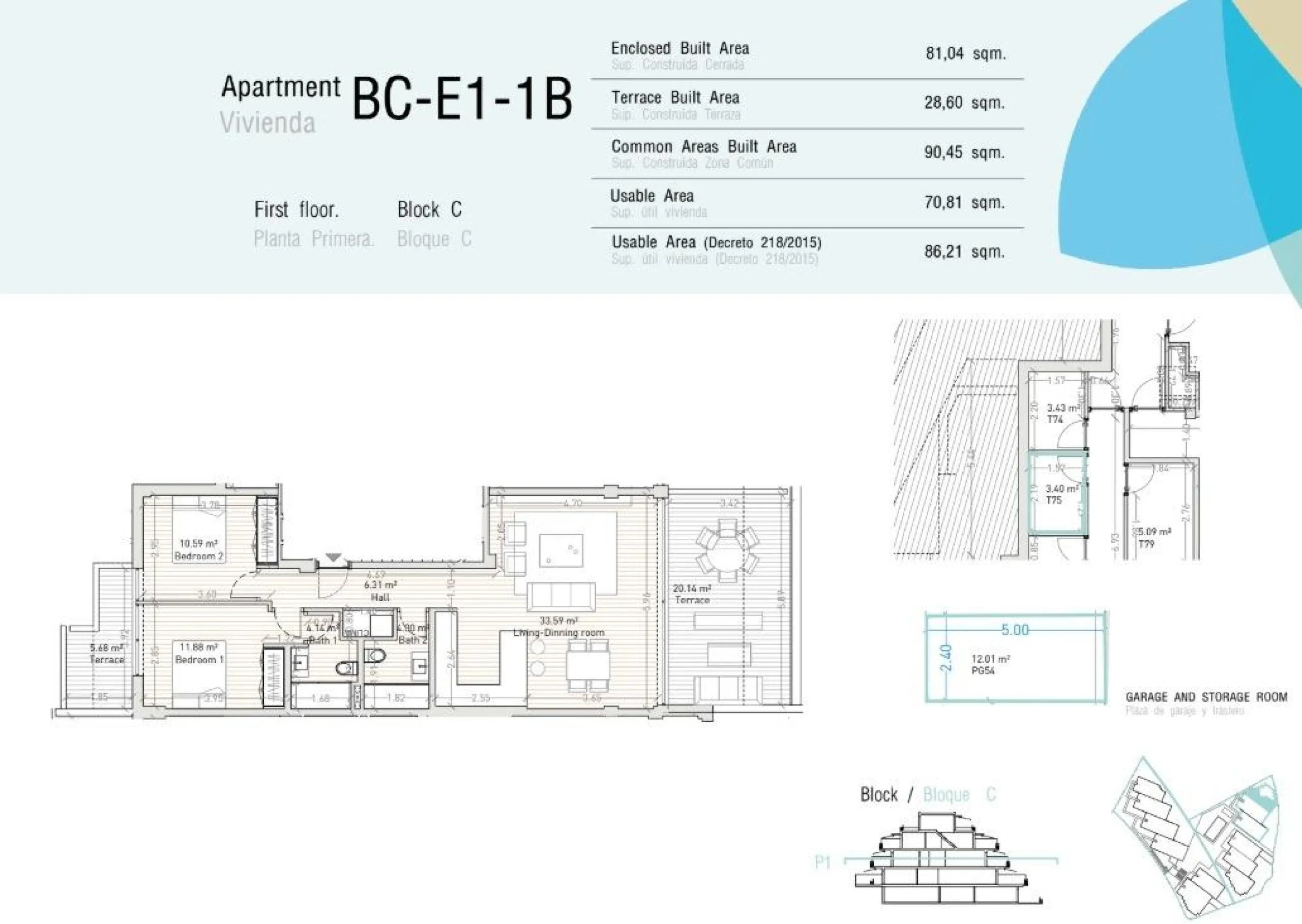 NEW BUILD RESIDENTIAL COMPLEX IN ESTEPONA& &  New Build residential complex in Estepona consist of 54 properties.& You can choose 2 and 3 bedrooms options and different types: ground floors, mid-level floors and penthouses, so you can feel the li