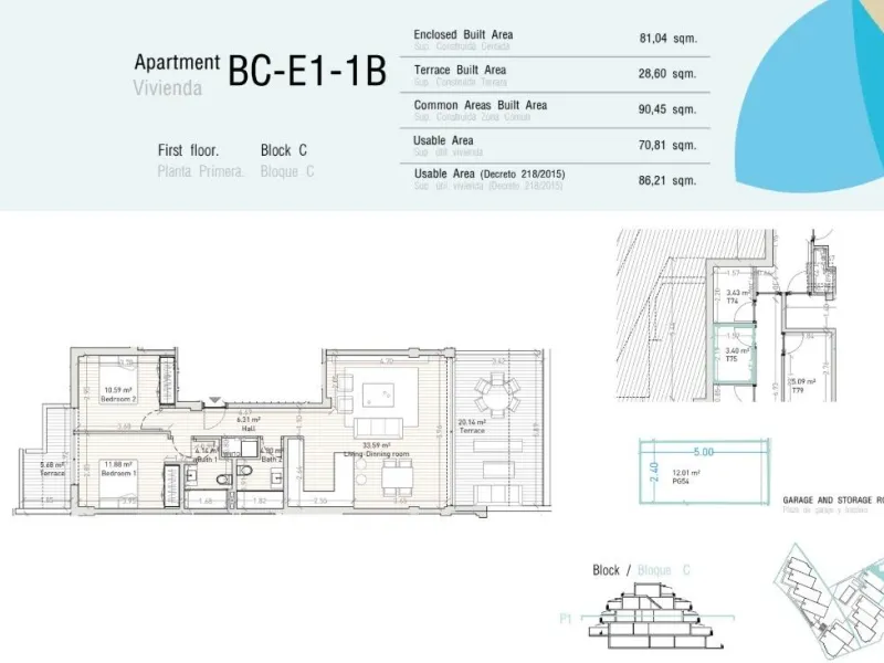 NEW BUILD RESIDENTIAL COMPLEX IN ESTEPONA& &  New Build residential complex in Estepona consist of 54 properties.& You can choose 2 and 3 bedrooms options and different types: ground floors, mid-level floors and penthouses, so you can feel the li