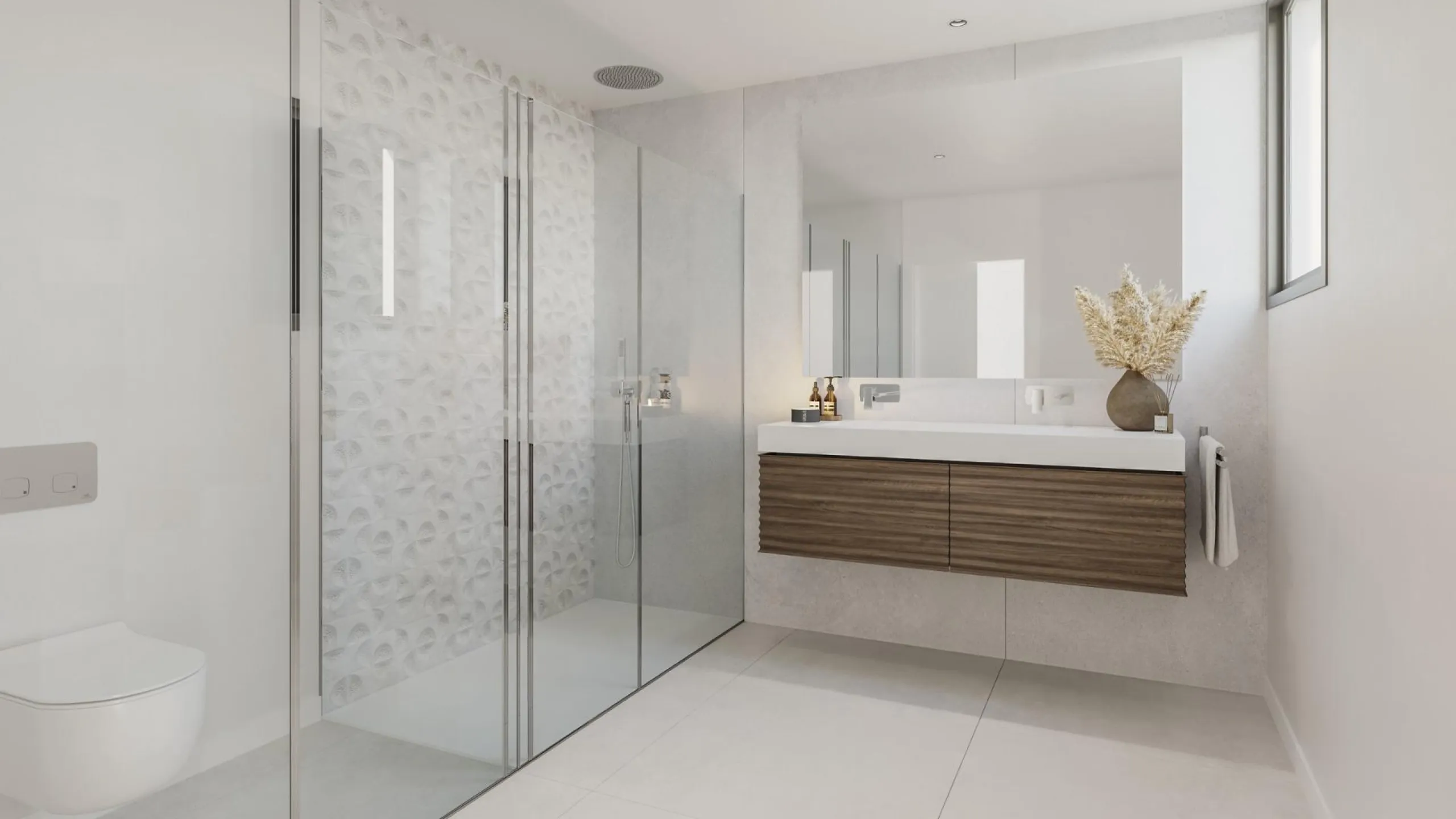 Gated frontline golf development, on gentle hills in the outskirts of Marbella. 3 and 4 bedroom homes with large windows, and living room and kitchen integrated into an open-plan space that allows you to take advantage of natural light at every moment of 