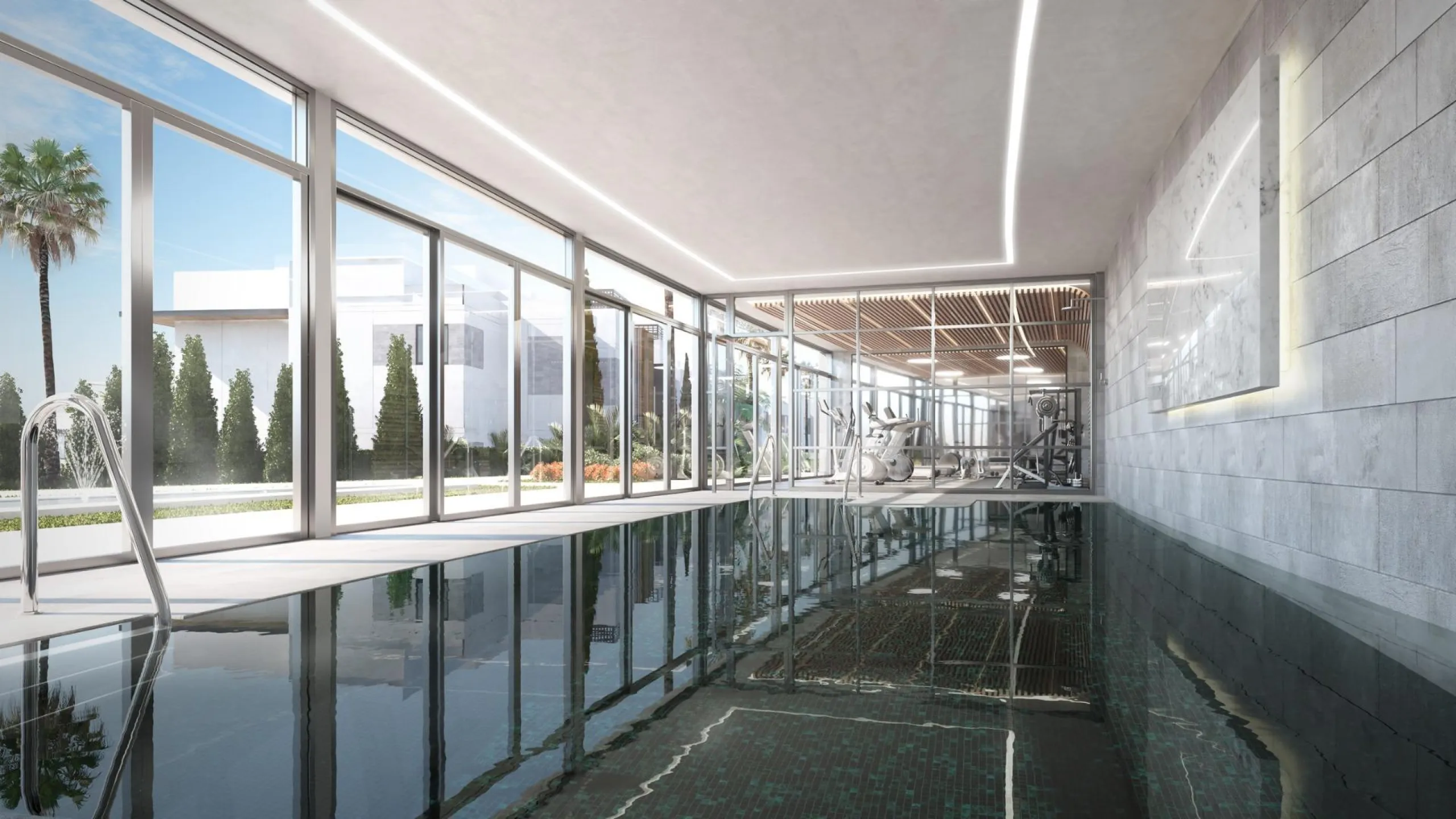 Gated frontline golf development, on gentle hills in the outskirts of Marbella. 3 and 4 bedroom homes with large windows, and living room and kitchen integrated into an open-plan space that allows you to take advantage of natural light at every moment of 