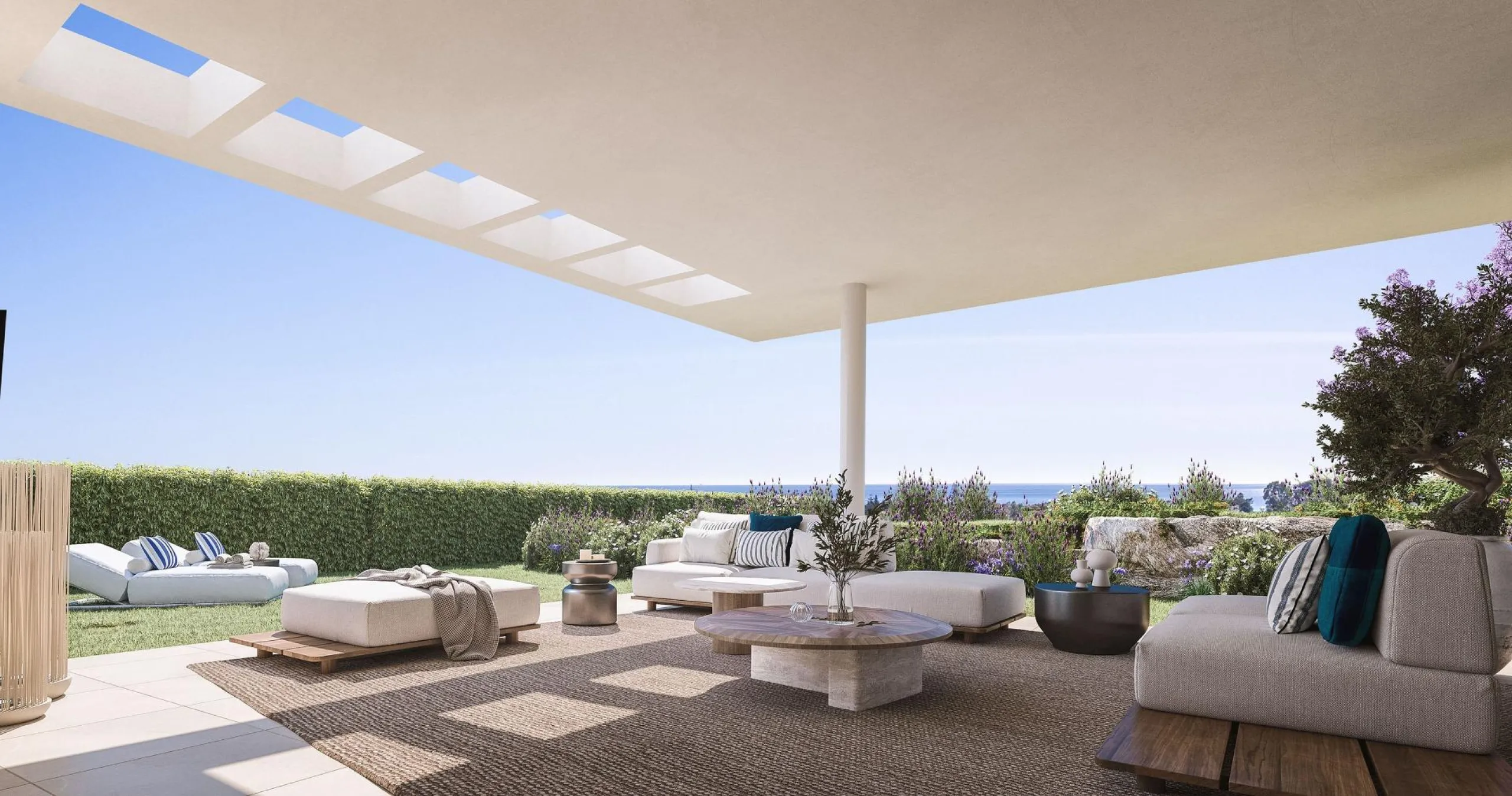 NEW BUILD RESIDENTIAL COMPLEX IN ESTEPONA& & A project that overlooks the sea and the mountains and whose architecture blends in with the surroundings to create a habitat of its own, where the sun and the Mediterranean mark the passage of time& &
