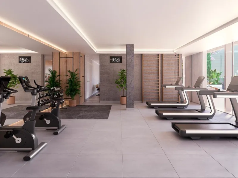 Innovative and elegant residential of 2 and 3-bedroom homes with large windows and extensive terraces to enjoy stunning sea views. Ground floor apartments with garden and private swimming pool, and penthouses with solarium with the option of incorporating