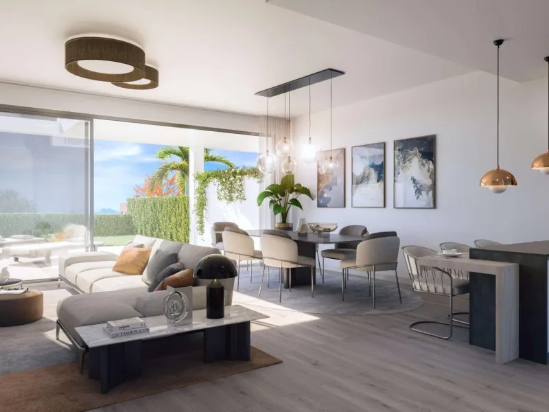 NEW BUILD RESIDENTIAL IN LAS ROCAS EN MANILVA& & New build residential of 16 townhouses and semi-detached villas located in Las Rocas en Manilva, on the Costa del Sol.& & At residential you will enjoy the best and most spectacular sea views, s