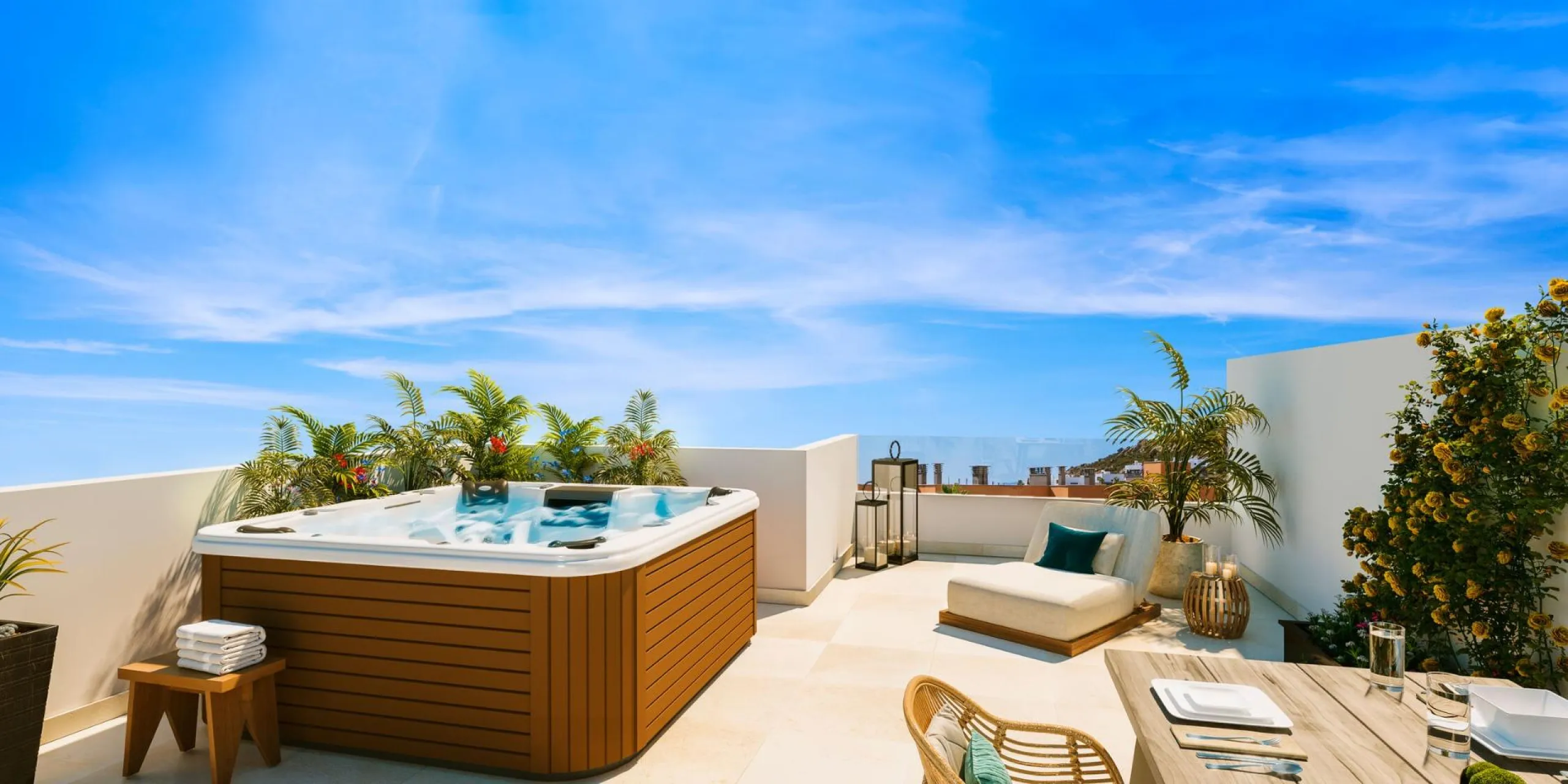NEW BUILD RESIDENTIAL IN LAS ROCAS EN MANILVA& & New build residential of 16 townhouses and semi-detached villas located in Las Rocas en Manilva, on the Costa del Sol.& & At residential you will enjoy the best and most spectacular sea views, s