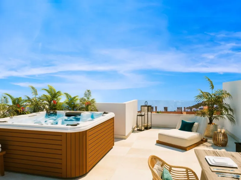 NEW BUILD RESIDENTIAL IN LAS ROCAS EN MANILVA& & New build residential of 16 townhouses and semi-detached villas located in Las Rocas en Manilva, on the Costa del Sol.& & At residential you will enjoy the best and most spectacular sea views, s