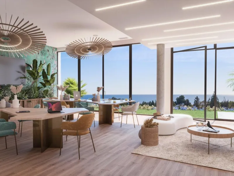 NEW BUILD TOWNHOUSES IN LAS LAGUNAS DE MIJAS& & New Build exclusive complex of townhouses in Las Lagunas de Mijas, a paradise in the heart of the Costa del Sol, where the natural beauty of the surroundings merges with the passion for golf, water spo
