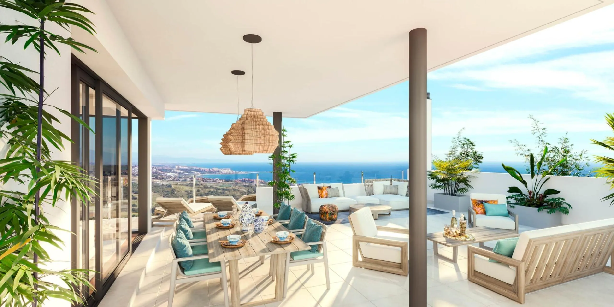 NEW BUILD RESIDENTIAL COMPLEX IN CASARES& & New Build residential complex of 51 apartments and penthouses with 2 and 3 bedrooms, spread over 6 modern-style blocks in Casares, on the Costa del Sol.& & It is worth highlighting that one of the ma
