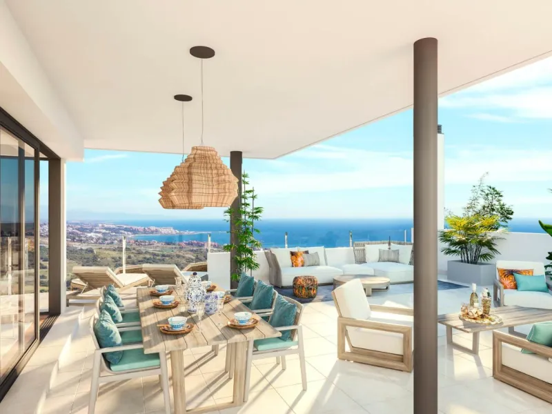 NEW BUILD RESIDENTIAL COMPLEX IN CASARES& & New Build residential complex of 51 apartments and penthouses with 2 and 3 bedrooms, spread over 6 modern-style blocks in Casares, on the Costa del Sol.& & It is worth highlighting that one of the ma