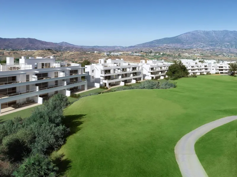 NEW BUILD RESIDENTIAL COMPLEX AT LA CALA GOLF RESORT, MIJAS& & New Build residential complex of apartments and penthouses at the La Cala Golf Resort.& & The residence is being built at the top of the hill overlooking the Europa Golf Course, in
