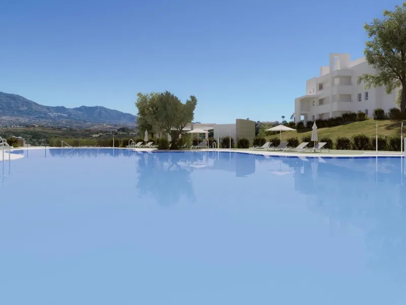 NEW BUILD RESIDENTIAL COMPLEX AT LA CALA GOLF RESORT, MIJAS& & New Build residential complex of apartments and penthouses at the La Cala Golf Resort.& & The residence is being built at the top of the hill overlooking the Europa Golf Course, in