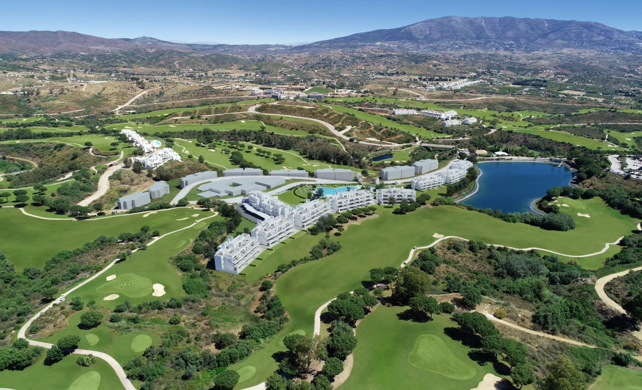 NEW BUILD RESIDENTIAL COMPLEX AT LA CALA GOLF RESORT, MIJAS& & New Build residential complex of apartments and penthouses at the La Cala Golf Resort.& & The residence is being built at the top of the hill overlooking the Europa Golf Course, in