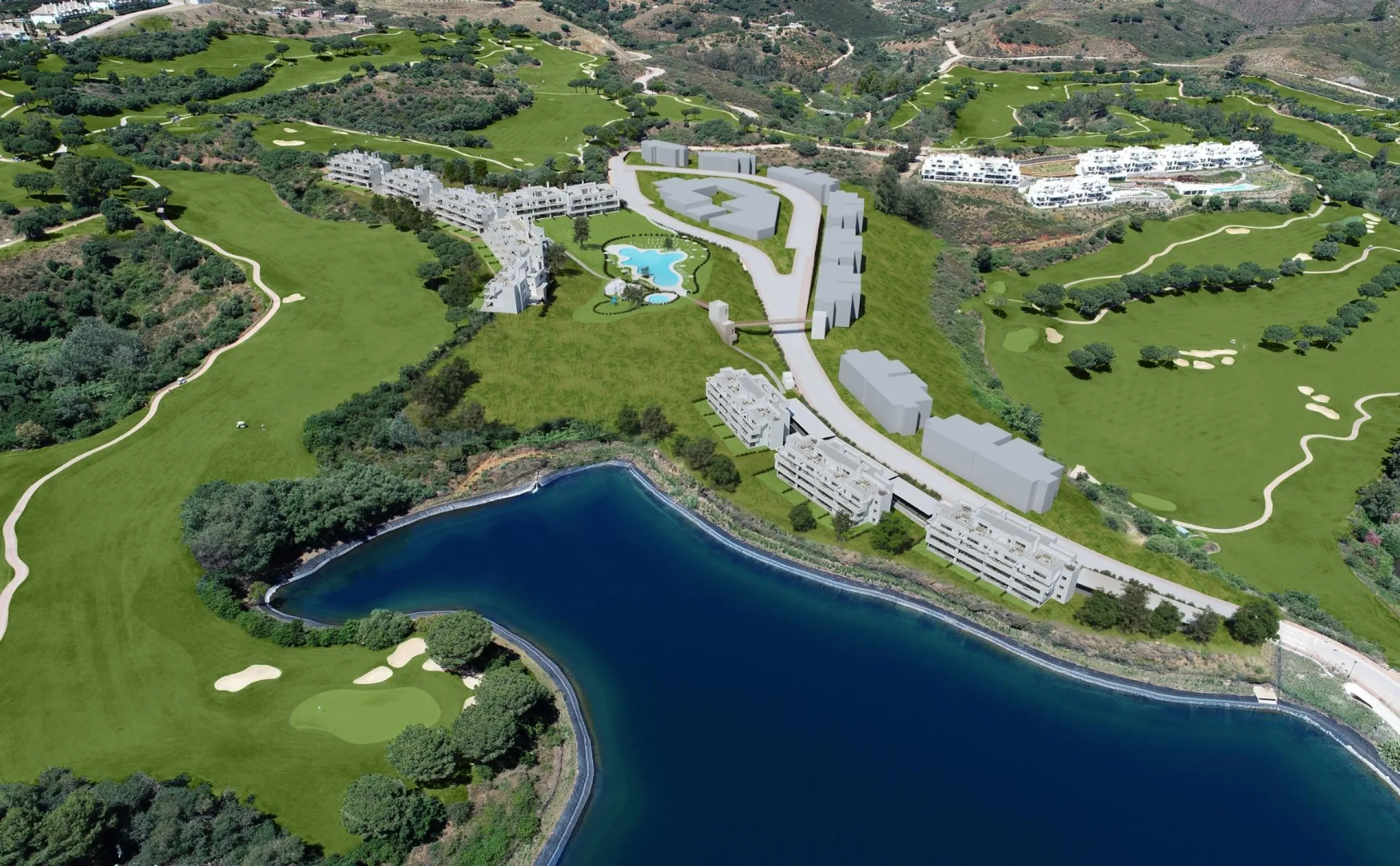 NEW BUILD RESIDENTIAL COMPLEX AT LA CALA GOLF RESORT, MIJAS& & New Build residential complex of apartments and penthouses at the La Cala Golf Resort.& & The residence is being built at the top of the hill overlooking the Europa Golf Course, in