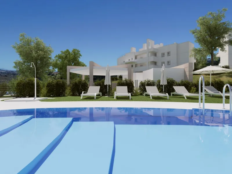 NEW BUILD RESIDENTIAL COMPLEX AT LA CALA GOLF RESORT, MIJAS& & New Build residential complex of apartments and penthouses at the La Cala Golf Resort.& & The residence is being built at the top of the hill overlooking the Europa Golf Course, in