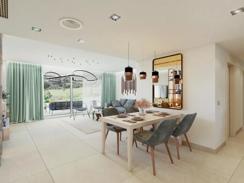 NEW BUILD RESIDENTIAL COMPLEX AT LA CALA GOLF RESORT, MIJAS& & New Build residential complex of apartments and penthouses at the La Cala Golf Resort.& & The residence is being built at the top of the hill overlooking the Europa Golf Course, in