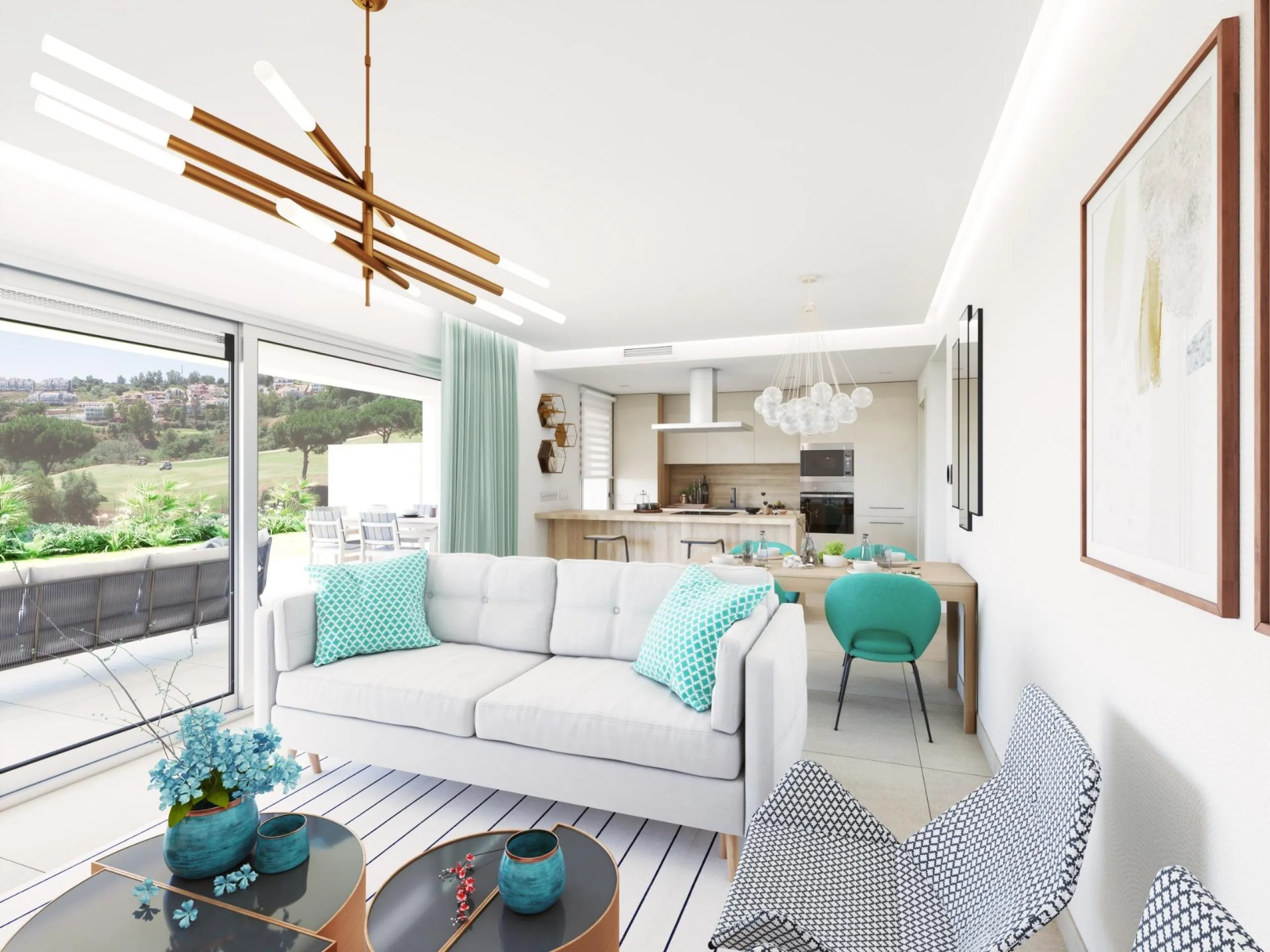 NEW BUILD RESIDENTIAL COMPLEX AT LA CALA GOLF RESORT, MIJAS& & New Build residential complex of apartments and penthouses at the La Cala Golf Resort.& & The residence is being built at the top of the hill overlooking the Europa Golf Course, in