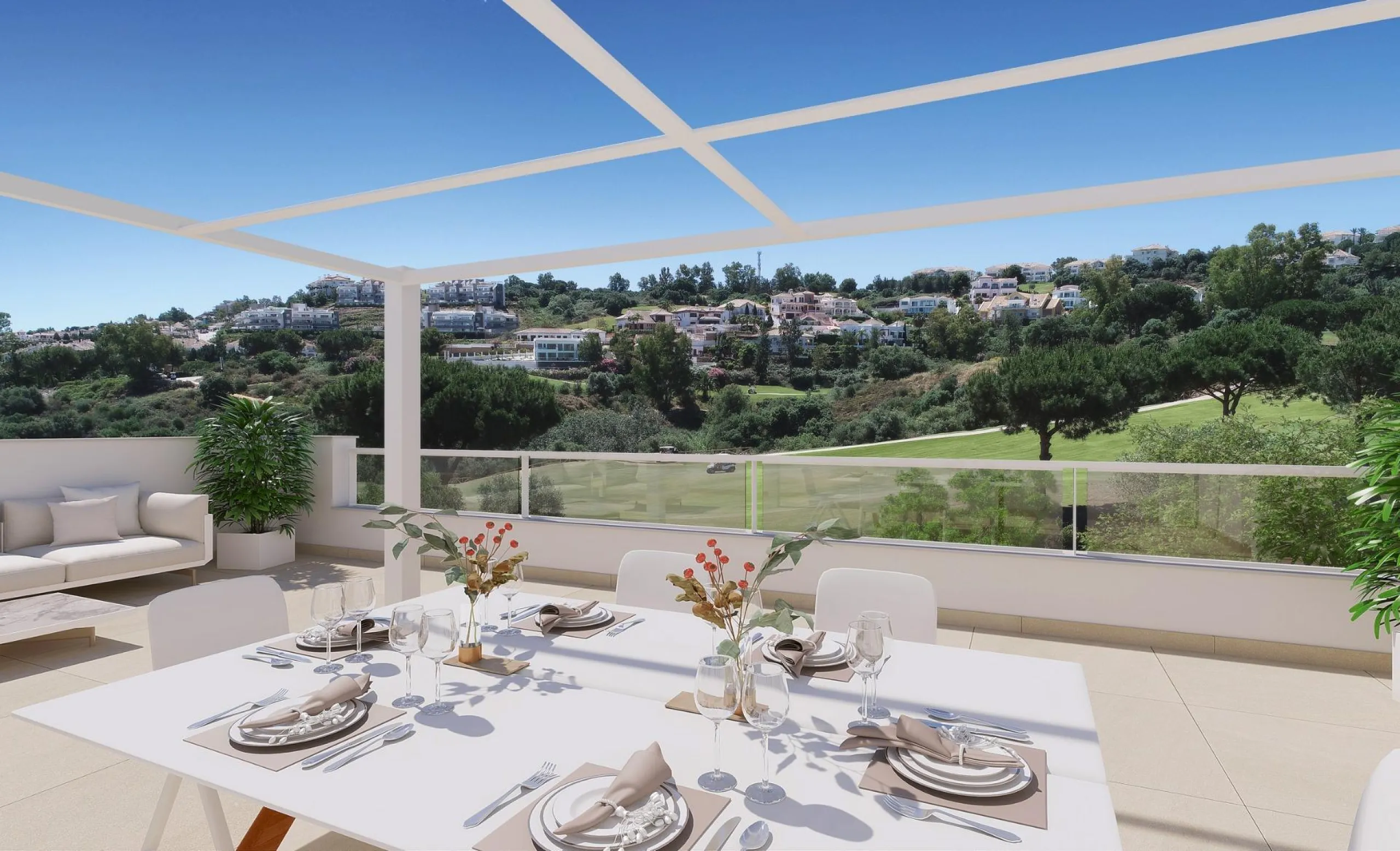 NEW BUILD RESIDENTIAL COMPLEX AT LA CALA GOLF RESORT, MIJAS& & New Build residential complex of apartments and penthouses at the La Cala Golf Resort.& & The residence is being built at the top of the hill overlooking the Europa Golf Course, in