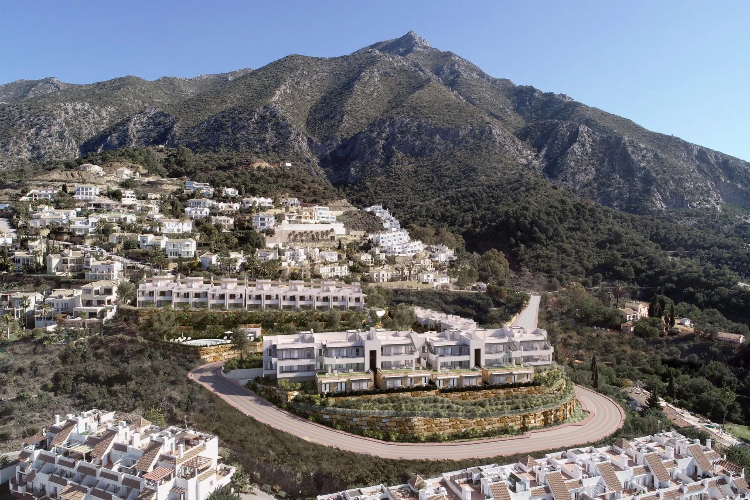 NEW BUILD RESIDENTIAL COMPLEX IN ISTAN, NEAR MARBELLA& & New Build development in the Sierra de las Nieves, close to the Sierra Blanca Country Club resort, in an area of exceptional natural beauty with hundred-year-old forests and panoramic views of
