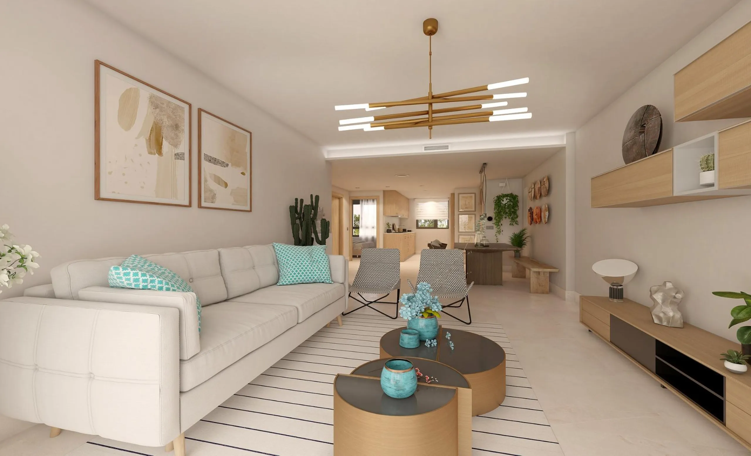 NEW BUILD RESIDENTIAL COMPLEX IN CASARES& & New Build gated residential complex of 58 apartments with 2 or 3 bedrooms, distributed over 4 buildings which offer ground-floor homes with private gardens, and are crowned by the exclusive 3-bedroom penth