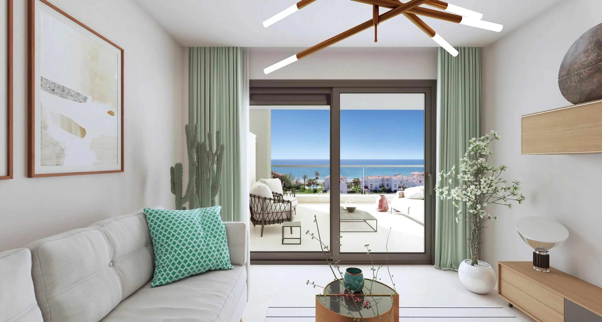 NEW BUILD RESIDENTIAL COMPLEX IN CASARES& & New Build gated residential complex of 58 apartments with 2 or 3 bedrooms, distributed over 4 buildings which offer ground-floor homes with private gardens, and are crowned by the exclusive 3-bedroom penth
