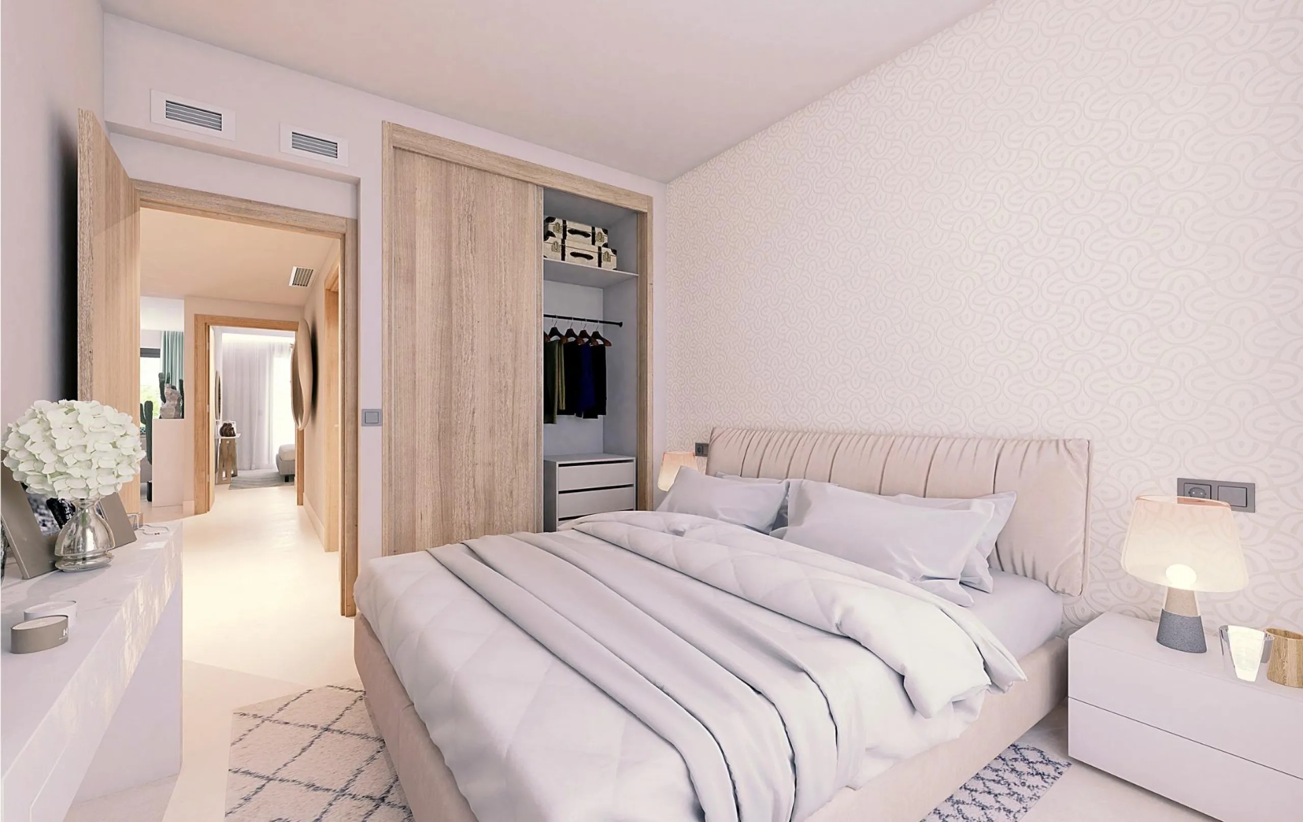 NEW BUILD RESIDENTIAL COMPLEX IN CASARES& & New Build gated residential complex of 58 apartments with 2 or 3 bedrooms, distributed over 4 buildings which offer ground-floor homes with private gardens, and are crowned by the exclusive 3-bedroom penth