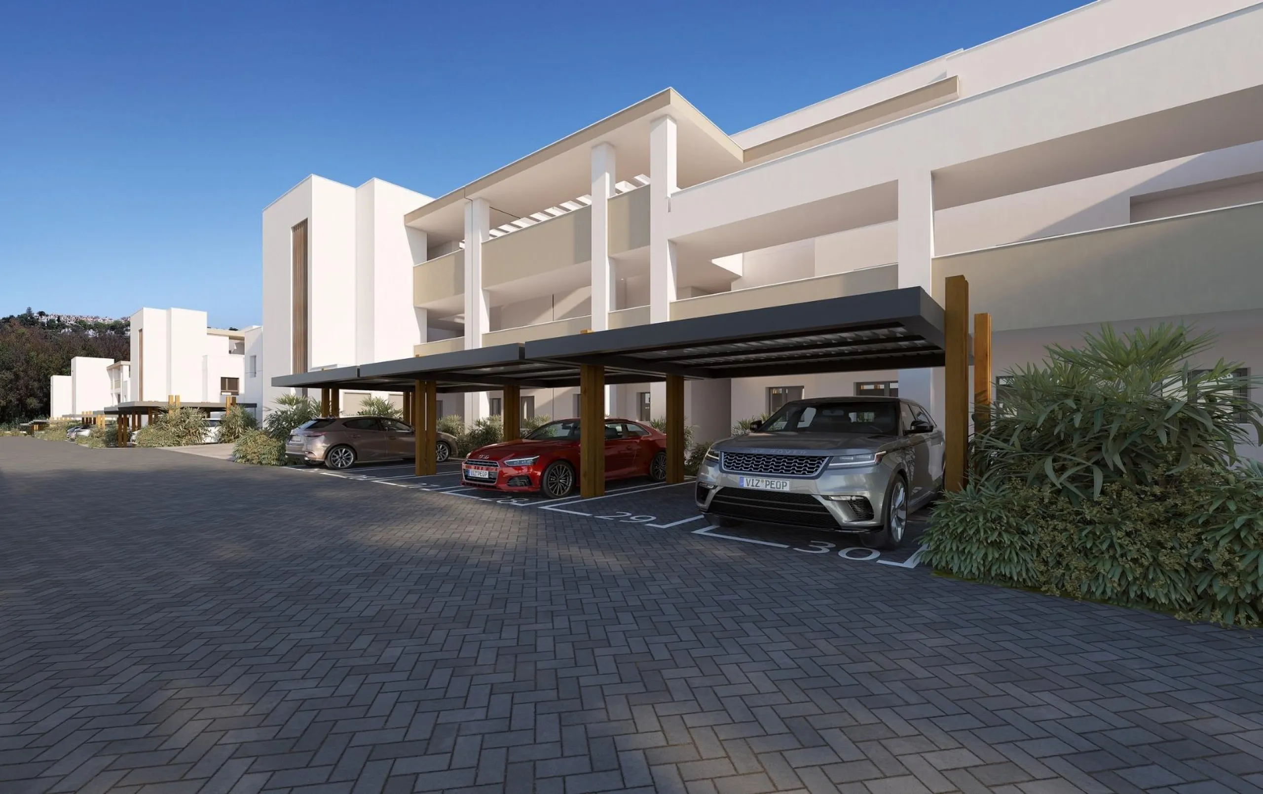 NEW BUILD RESIDENTIAL COMPLEX IN CASARES& & New Build gated residential complex of 58 apartments with 2 or 3 bedrooms, distributed over 4 buildings which offer ground-floor homes with private gardens, and are crowned by the exclusive 3-bedroom penth