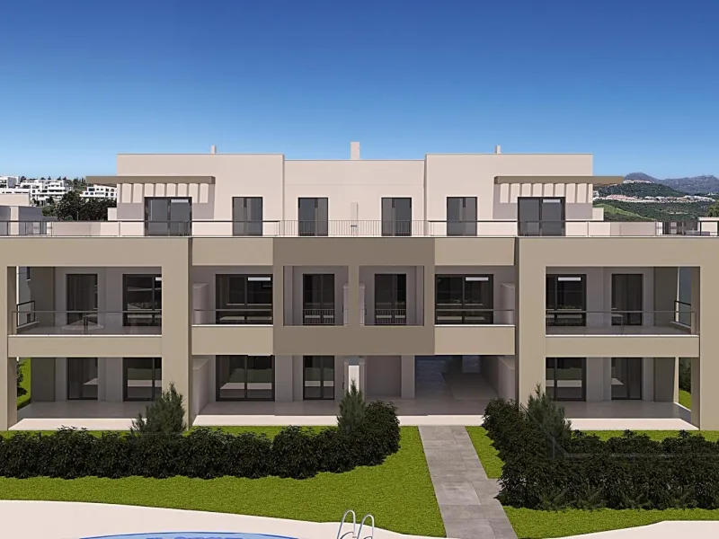 NEW BUILD RESIDENTIAL COMPLEX IN CASARES& & New Build gated residential complex of 58 apartments with 2 or 3 bedrooms, distributed over 4 buildings which offer ground-floor homes with private gardens, and are crowned by the exclusive 3-bedroom penth