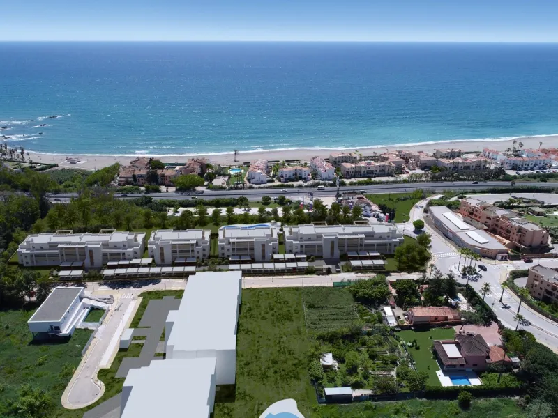 NEW BUILD RESIDENTIAL COMPLEX IN CASARES& & New Build gated residential complex of 58 apartments with 2 or 3 bedrooms, distributed over 4 buildings which offer ground-floor homes with private gardens, and are crowned by the exclusive 3-bedroom penth