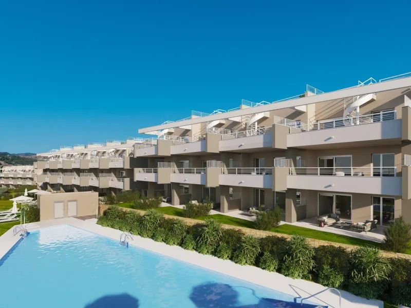 NEW BUILD RESIDENTIAL COMPLEX AT ESTEPONA GOLF& & New development at Estepona Golf, at the heart of the Costa del Sol, with bright, spacious homes overlooking the golf course.& & New Build residential complex enjoys panoramic views over the go